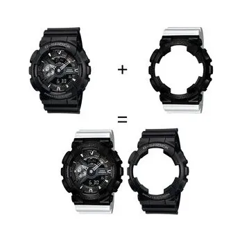 Hodinky Casio Hodinky SET GA-110-1BER + BEZEL 10523429 + PASEK 10347710 Bílá OS