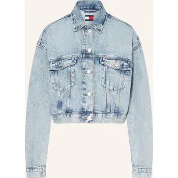 Dámský blejzr Tommy Jeans Dámská Cropped Džínová Bunda, modrá, 42