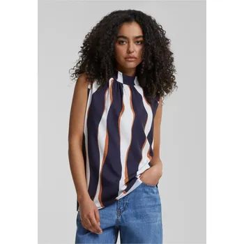 Cloud5ive Damen Choker-Top mit Wellen-Print XL