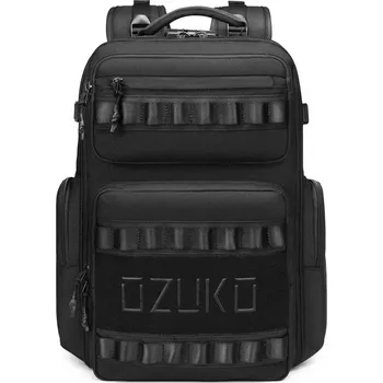 Městský batoh Ozuko batoh NEŠER se zámkem small Černý 26L