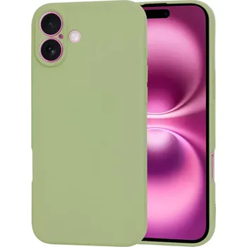 Pouzdro na mobilní telefon Kryt iPhone 16 Plus, Techsuit SoftFlex - matcha