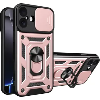 Pouzdro na mobilní telefon Kryt iPhone 17, Techsuit CamShield Pro rose gold