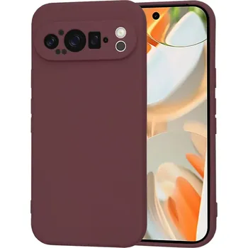 Pouzdro na mobilní telefon Kryt Google Pixel 9 Pro, Techsuit SoftFlex - plum red