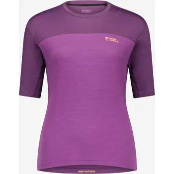 Sport Dámské tričko Mons Royale Diversion Merino Bike Jersey SS - Fialové Velikost: M