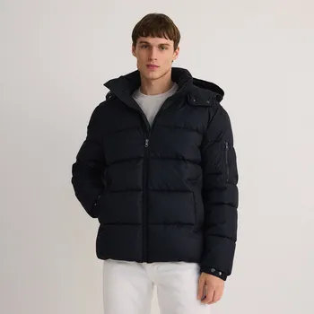 Dámský kabát Reserved - Prošívaná bunda s kapucí - tmavomodrá - 778CD-59X - 778CD-59X-XXL