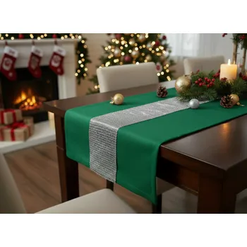 ubrus Ubrus - běhoun na stůl SIMON zelená 40x140 cm Mybesthome