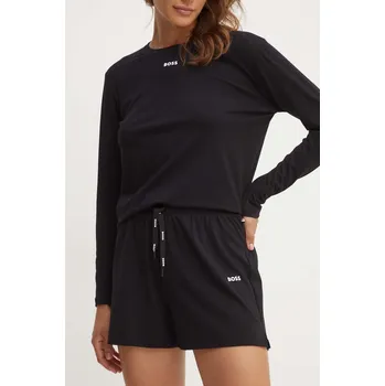 Šortky BOSS CI_Shorts CW černá barva, high waist 50515606 99X, vel. XS