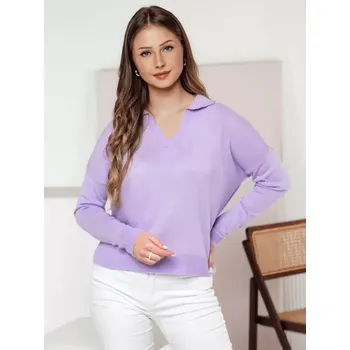 Dámský svetr Dámský svetr DSTREET MY2416 FIALOVÁ unisize