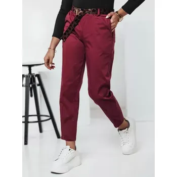 Dámské kalhoty Dámské kalhoty DSTREET LEOCINCIN uy2261 BORDOVÁ unisize