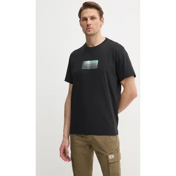 Bavlněné tričko Calvin Klein K10K114174 černá 99X, vel. L