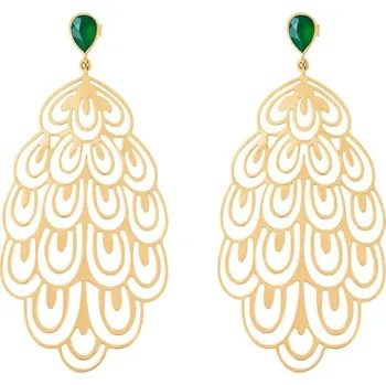 Náušnice Pozlacené náušnice Lilou Paw K/AZUR/122 zlatá GLD, vel. ONE SIZE