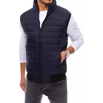 Pánská vesta DSTREET TX4020 TMAVĚ MODRÁ M