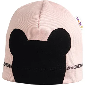 Kojenecký body Baby Nellys Jarní, podzimní čepice Mouse, sv. růžova Velikost: 80-98 (9-36m)
