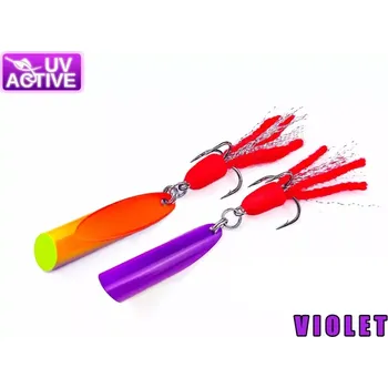 Umělá nástraha Nástraha plandavka Hruška-Kulka (Violet) - 12g