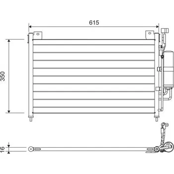 Výparník klimatizace Kondenzátor, klimatizace VALEO WYPRZEDA˝ 814038
