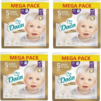 jednorázová plena 4x Dada MEGA PACK extra care vel.5, 15-25kg, 68ks