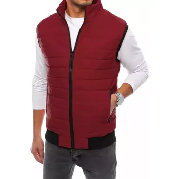 Pánská vesta DSTREET TX4016 BORDOVÁ XXL