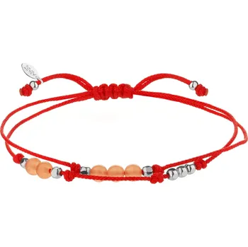 Náramek Náramek s prvky ze stříbra a kameny chalcedonu - kuličky - AP541-9798