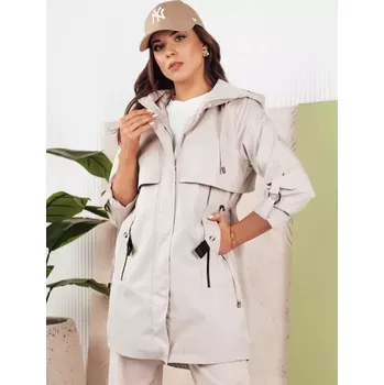 Dámský kabát Dámská parka DSTREET MEROY TY4287 SVĚTLE ŠEDÁ XXL