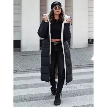 Dámská bunda Dámský kabát DSTREET GLAMPUFF TY4606 ČERNÁ S