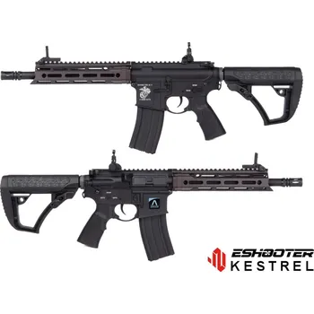 Airsoftová zbraň E&C Airsoftová zbraň Daniel Defence M4 V7 9" (EC-645), Kestrel ECU - šedo/černá