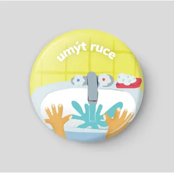 magnetka pro dítě Umýt ruce - plánovací magnetka