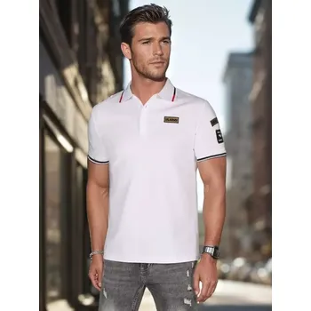 Pánské tričko Pánské polo triko DSTREET PX0635 BÍLÁ XXL