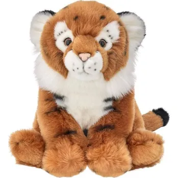 plyšák Plyšová Hračka Tygr Hnědý Sedící Realistický - 25 cm