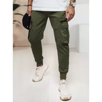 Pánské oblečení Pánské kalhoty DSTREET UX4471 ZELENÁ XXL