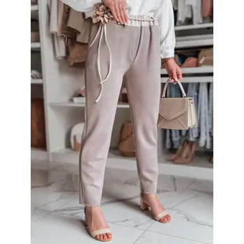 Dámské kalhoty Dámské kalhoty DSTREET LEGISSA UY2407 BÉŽOVÁ unisize