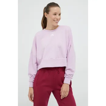 Pánská mikina Tréninková mikina adidas Studio fialová barva, HM8710 04X, vel. L