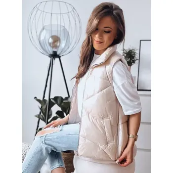 Dámská vesta Dámská vesta DSTREET HOLO TY3476 BÉŽOVÁ XL