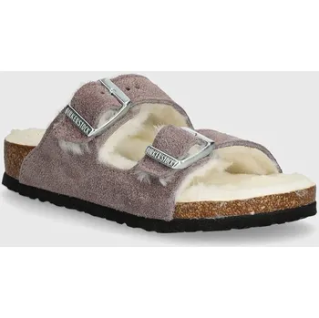 Dámská obuv Dětské semišové pantofle Birkenstock Arizona Shearling 1027920 růžová 34X, EUR 27