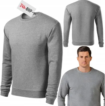 Pánská mikina Mikina pracovní tepláková tmavě šedá melanž - ESSENTIA vel. S