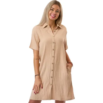 Dámská noční košile Dámská košilka bavlněná mušelínová luxusní 1C4124 hnědá l