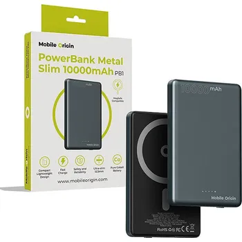 Powerbanka Mobile Origin Powerbank Metal Slim 10000mAh PB1