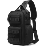 Ozuko batoh přes hruď se zámkem Nešer Černý 12L