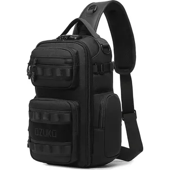 Ozuko batoh přes hruď se zámkem Nešer Černý 12L