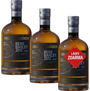 Whisky Akce 2+1: 2× Bruichladdich Bere Barley GPK 0,7L 50 % + Bruichladdich Barley 0,7L ZDARMA