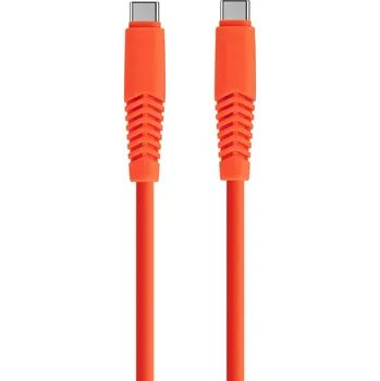 Datový kabel Kabel SETTY USB-C na USB-C - 1,5m - 20W - oranžový