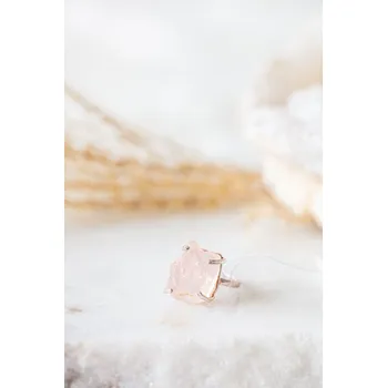 Prsten YogaDay Jemný prsten s růženínem - postříbřený číslo: 2