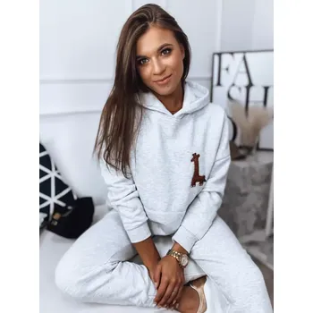 Dámské oblečení Dámská mikina DSTREET BY1122 SVĚTLE ŠEDÁ L