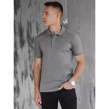 Pánské tričko Pánské triko s límečkem DSTREET PX0599 TMAVĚ MODRÁ XL