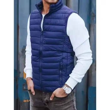 Pánská móda Pánská vesta DSTREET TMAVĚ MODRÁ XL