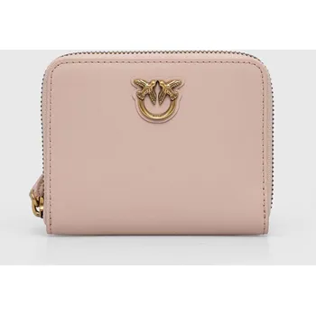 Peněženka Kožená peněženka Pinko růžová barva, 100249.A0F1 39X, vel. ONE SIZE