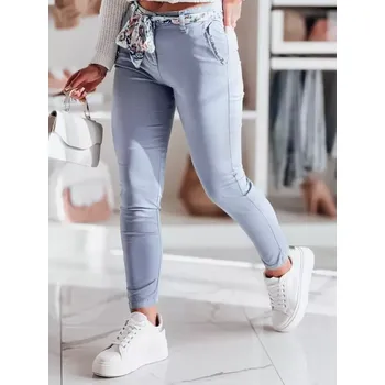 Dámské kalhoty Dámské kalhoty DSTREET ROSSALI UY2535 SVĚTLE ŠEDÁ L