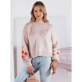 Dámský svetr Dámský svetr DSTREET MY2215 RŮŽOVÁ unisize