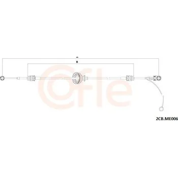 Tažné lanko, ruční převodovka COFLE 92.2CB.ME006