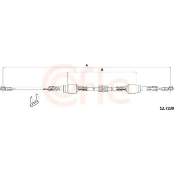 Tažné lanko, ruční převodovka COFLE 92.12.7230