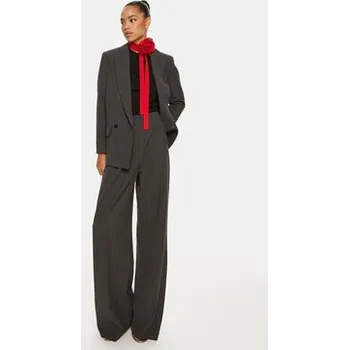 Dámské kalhoty Marella Kalhoty z materiálu Lodola 2423136311 Šedá Regular Fit 48